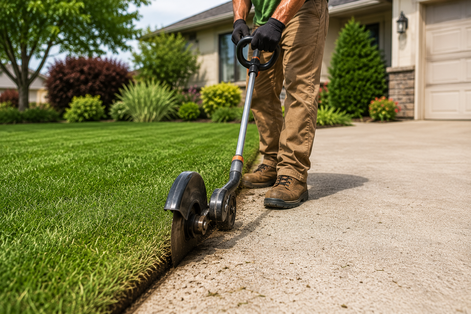 Lawn edging service in Buford Georgia