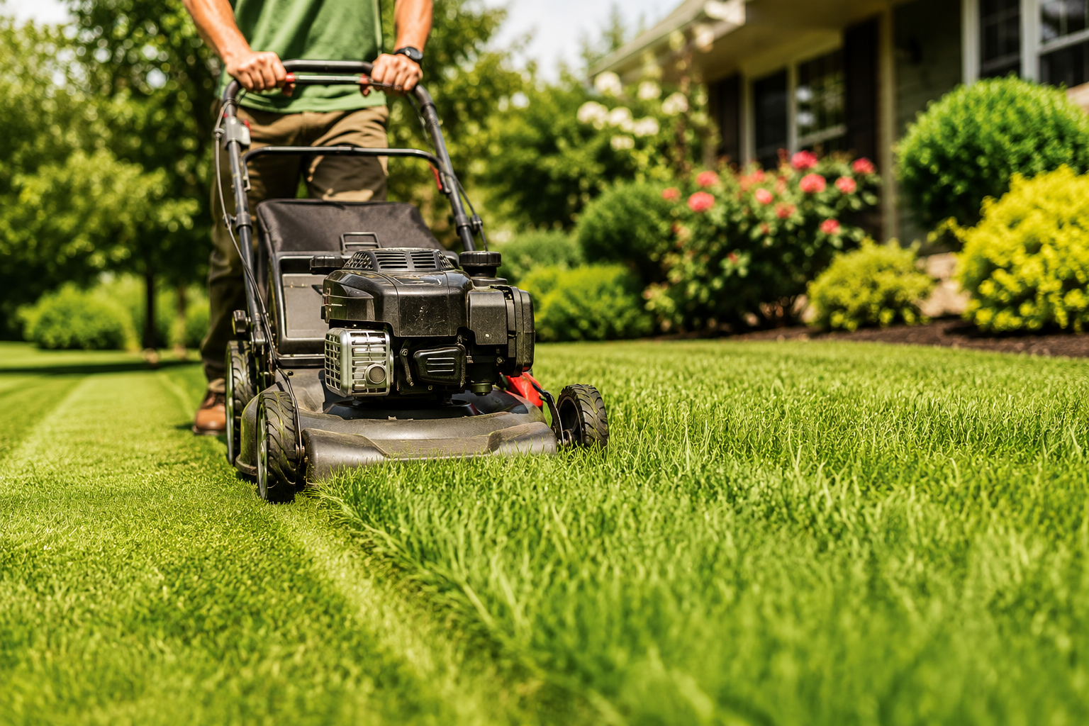 Lawn mowing service in Flowery Branch Georgia